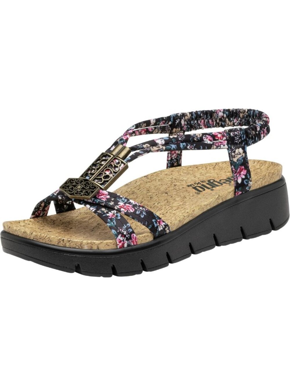 Stylish Women's Braided Adjustable Buckle Slingback Platform Slide Sandals